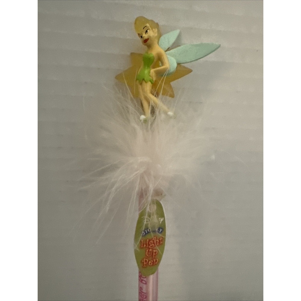 Disney Light Up‎ Tinker Bell  Jiggly Pen with tags Vintage
